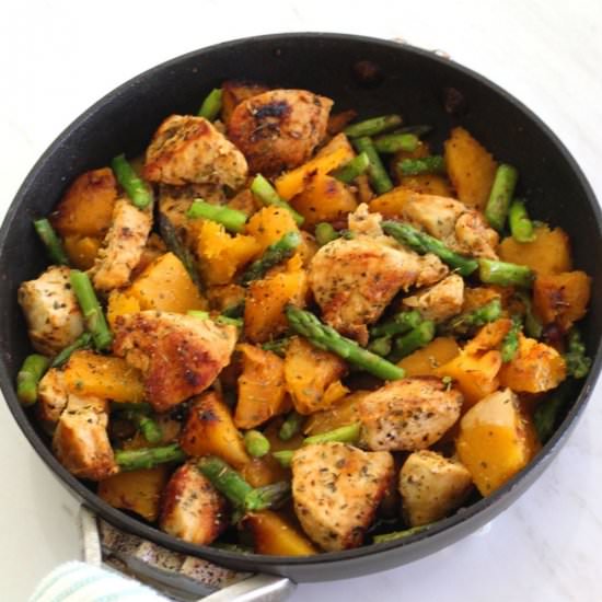 Chicken with Butternut Squash
