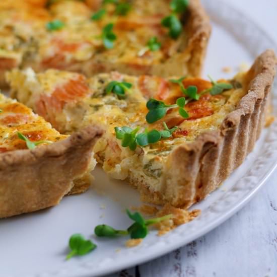 Smoked Salmon Quiche