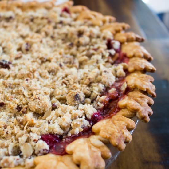 Cranberry Apple Crumb Pie