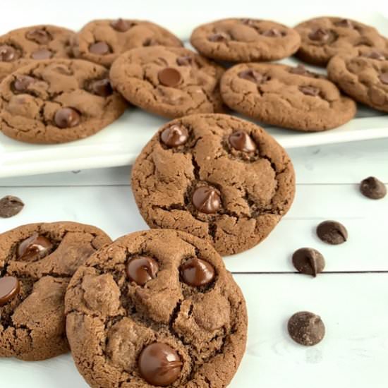 Chocolate Chocolate Chip Cookies