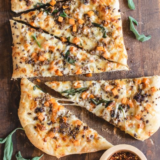 Sausage and Sweet Potato Pizza