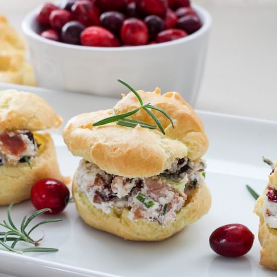 Cranberry Cream Cheese Bacon Puffs