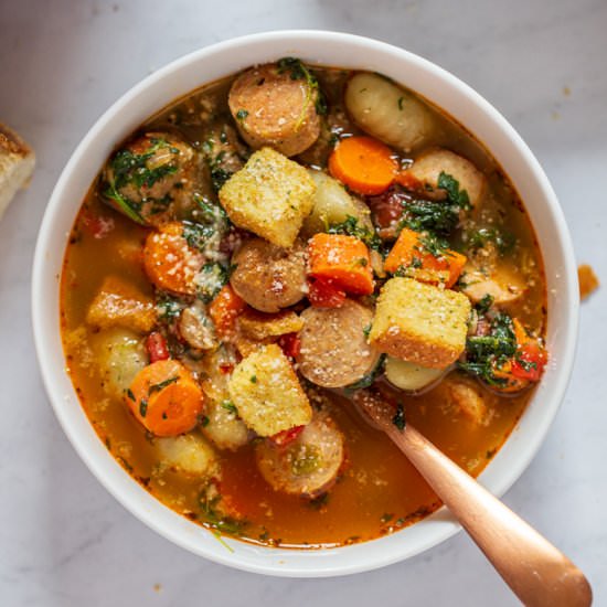 Italian Chicken Gnocchi Soup