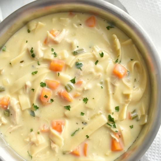 Creamy Chicken Noodle Soup
