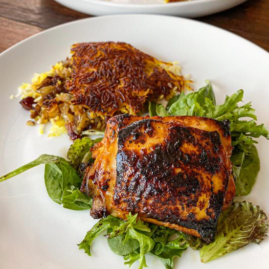 Saffron Lemon Chicken w/Persian Ric