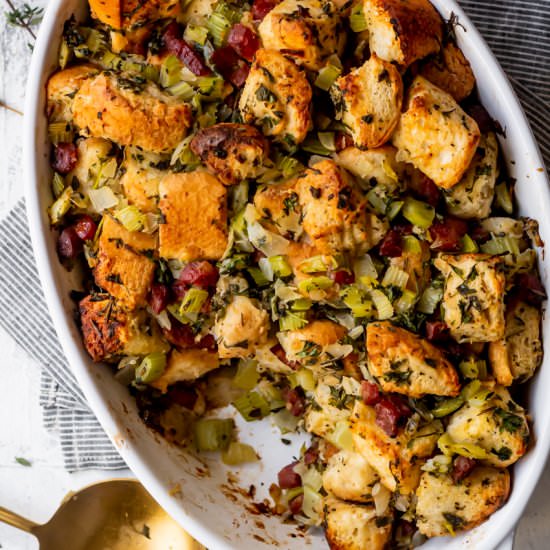 Chinese Sausage Stuffing