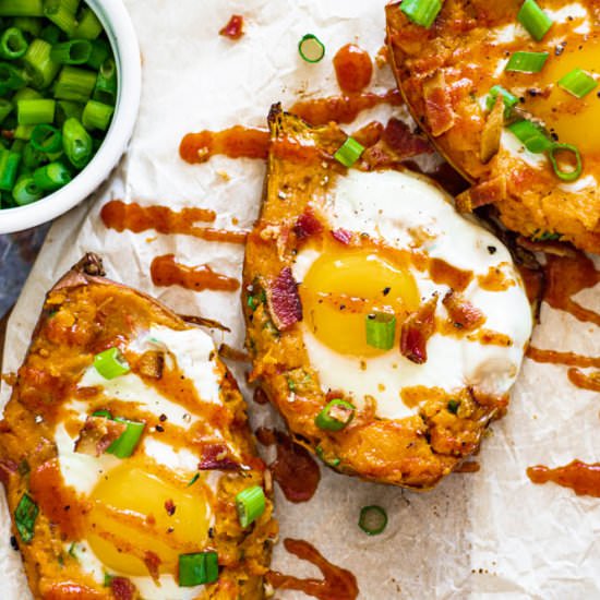 Sriracha Twice Baked Sweet Pos