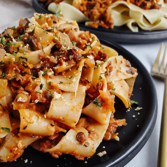 Lentil Bolognese (High Protein)