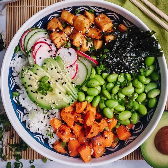 Tofu Poke Bowl (vegan)