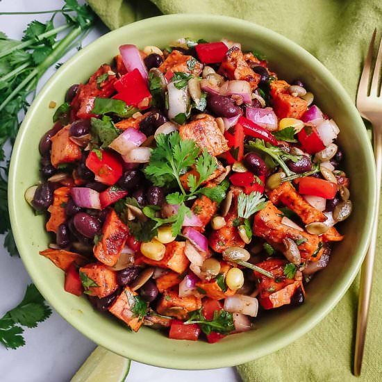 Vegan Sweet Potato Black Bean Salad