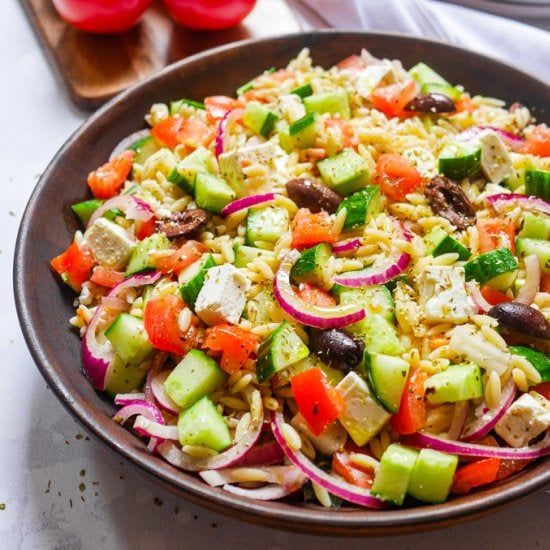 Greek Orzo Pasta Salad