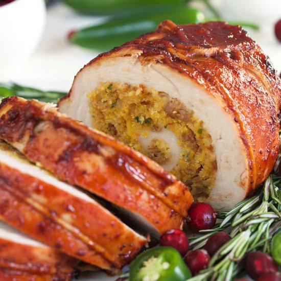 Stuffed Turkey Breast Roulade