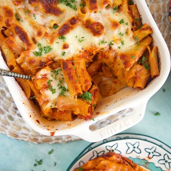 Baked Rigatoni Bolognese