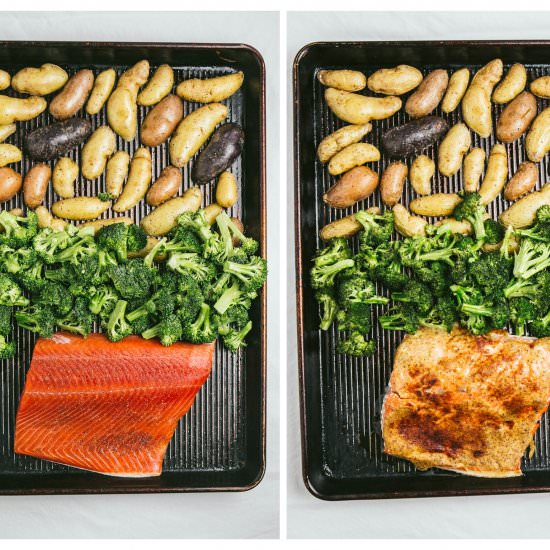Honey Mustard Sheet Pan Salmon