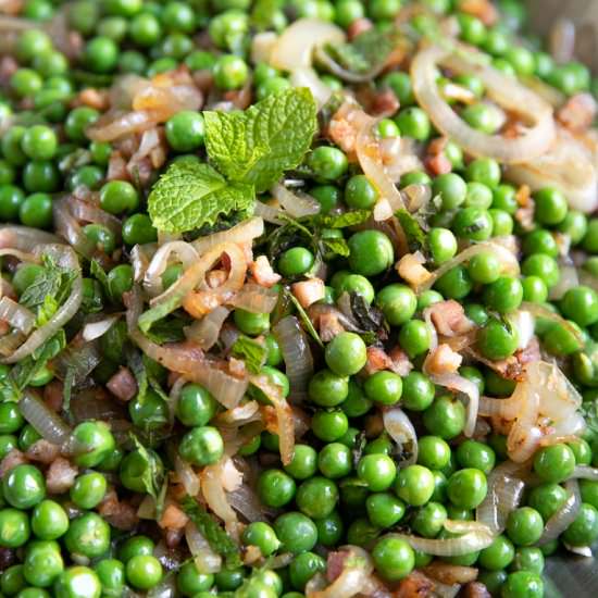 Peas and Pancetta