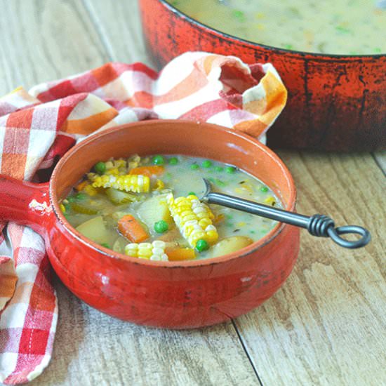 Dairy Free Vegetarian Corn Chowder