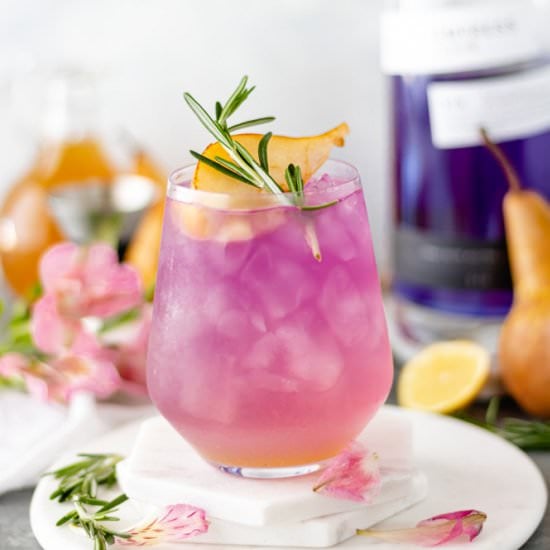 Empress Pear-Rosemary Gin Cocktail