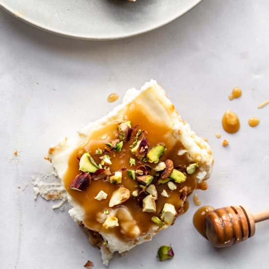 Labneh cheesecake