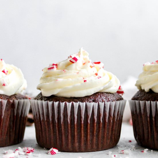 Chocolate peppermint Cupcakes