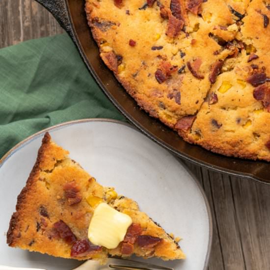 Keto Bacon Brown Butter Cornbread