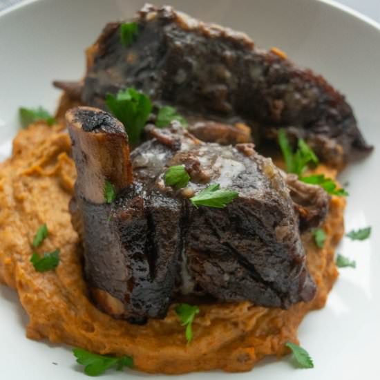 Short Ribs and Root Vegetable Purée