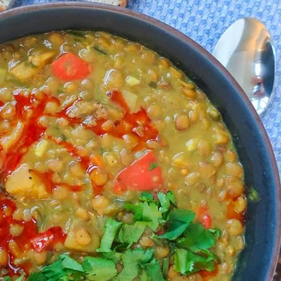 Instant Pot Beef And Lentil Soup