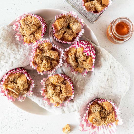 Eggnog French Toast Muffins