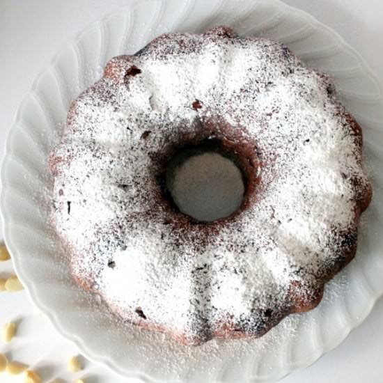 Macadamia and white Chocolate Bundt