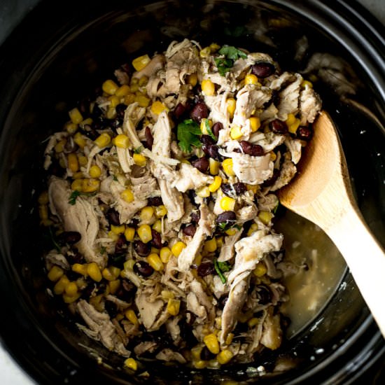 Slow Cooker Green Salsa Chicken