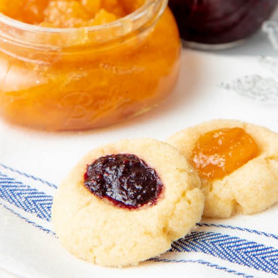 Shortbread Thumbprint Cookies