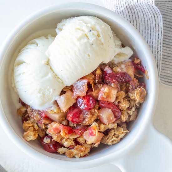cranberry apple crisp