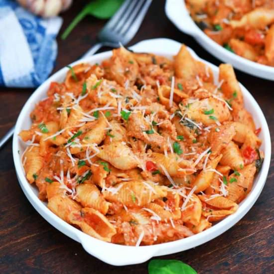 Instant Pot Spicy Sausage Pasta