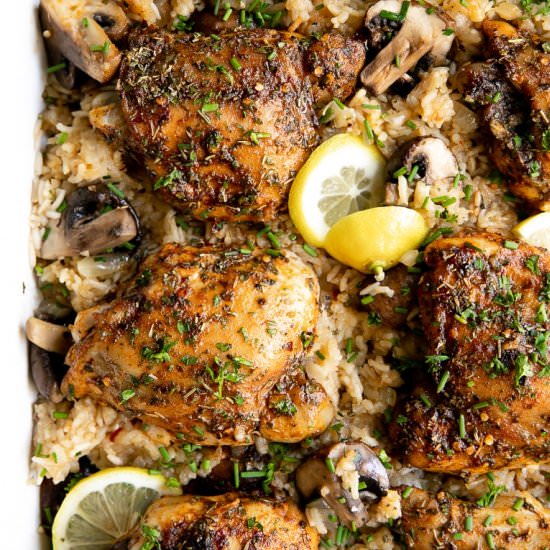 Cajun Chicken and Rice Bake