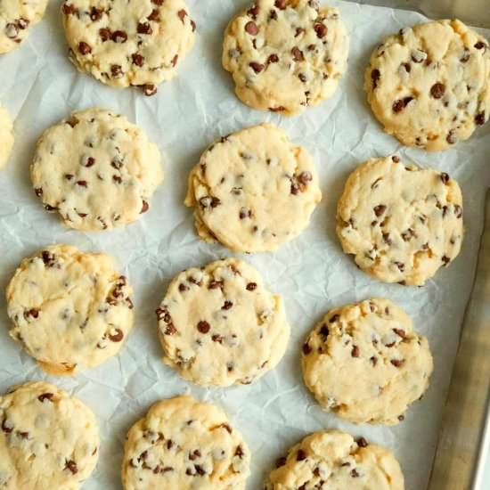 Chocolate Chip Shortbread Cookies