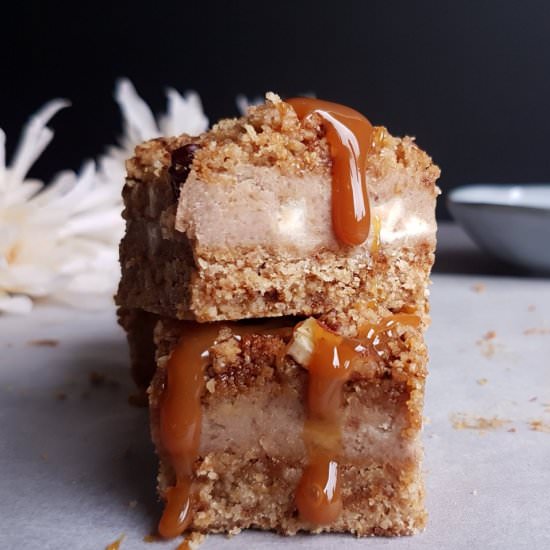 Caramel Chestnut cream cheese Bars