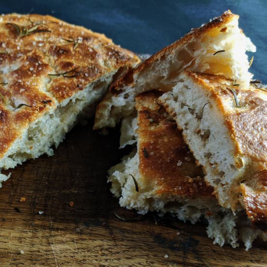 Easy Sourdough Focaccia
