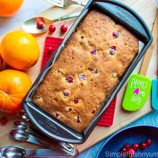 Super Moist Cranberry Orange bread