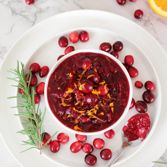 Homemade Cranberry Sauce