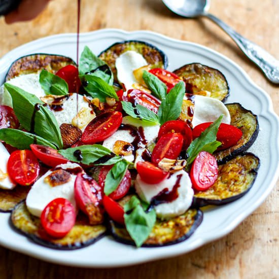 Eggplant Caprese Salad