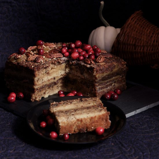 Naked Pecan Pie Cake