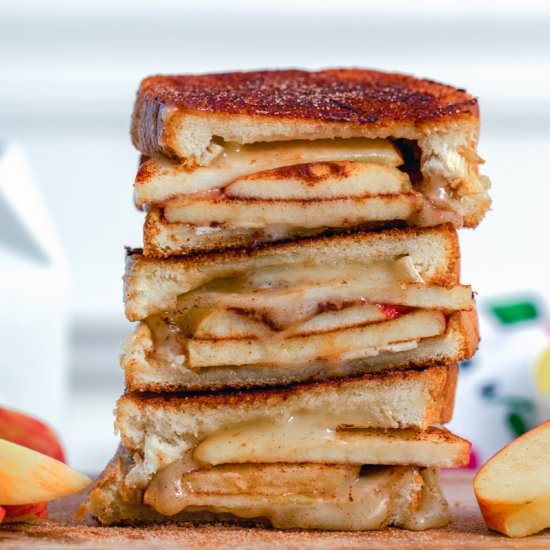 Cinnamon Sugar Apple Grilled Cheese