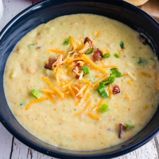 Loaded baked potato soup
