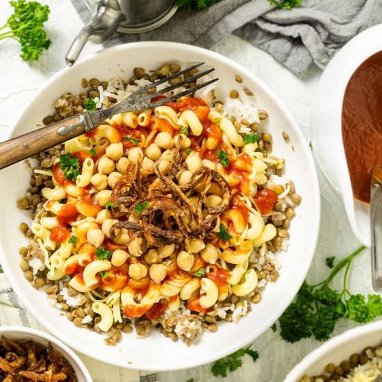 Egyptian Kushari (Koshari)
