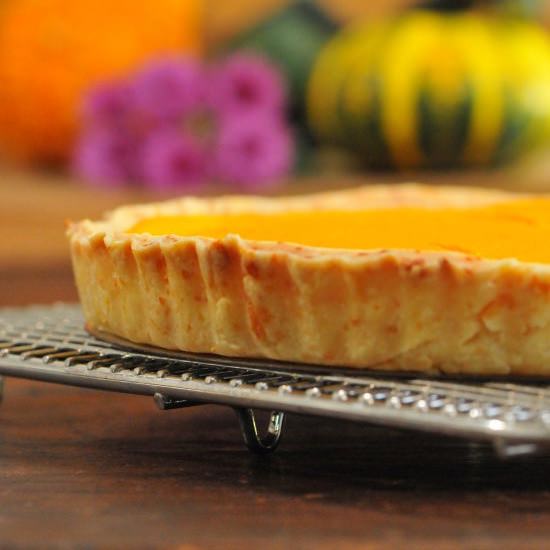 Red Kuri Squash Tart with Fontina