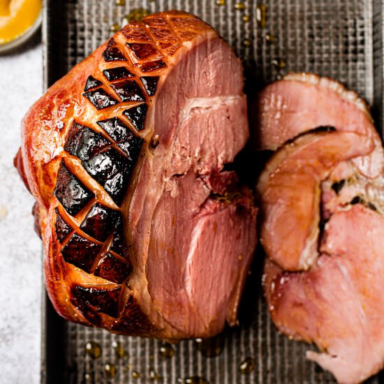 Slow Cooker Gammon-Maple Glazed Ham
