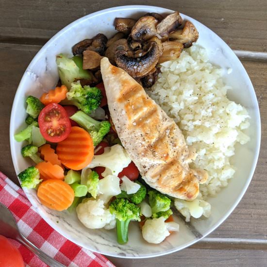 Low Calorie Chicken and Rice Bowl