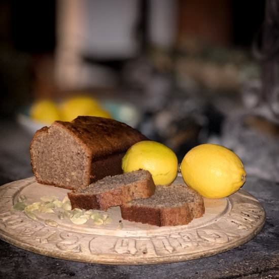 Lemon and cardamon cake