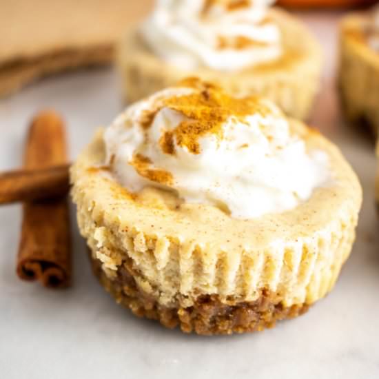 Mini Pumpkin Cheesecakes