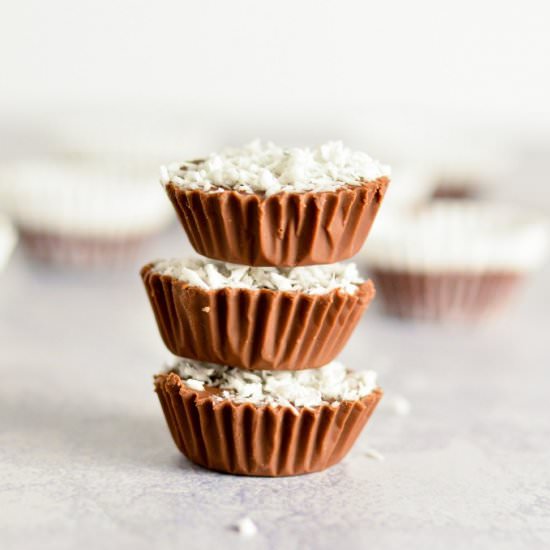 Coconut Mini Nutella Cups