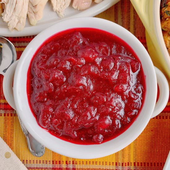 Easy Homemade Cranberry Sauce